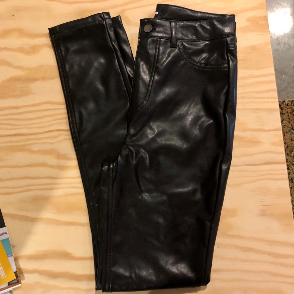 Fashion Nova Black Leather Pants
